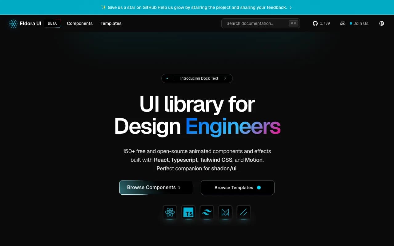 Eldora UI - Screenshot preview