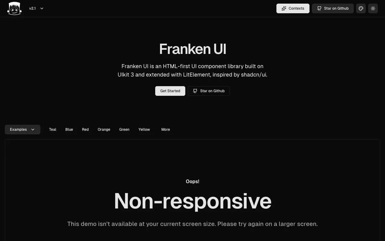 Franken UI preview