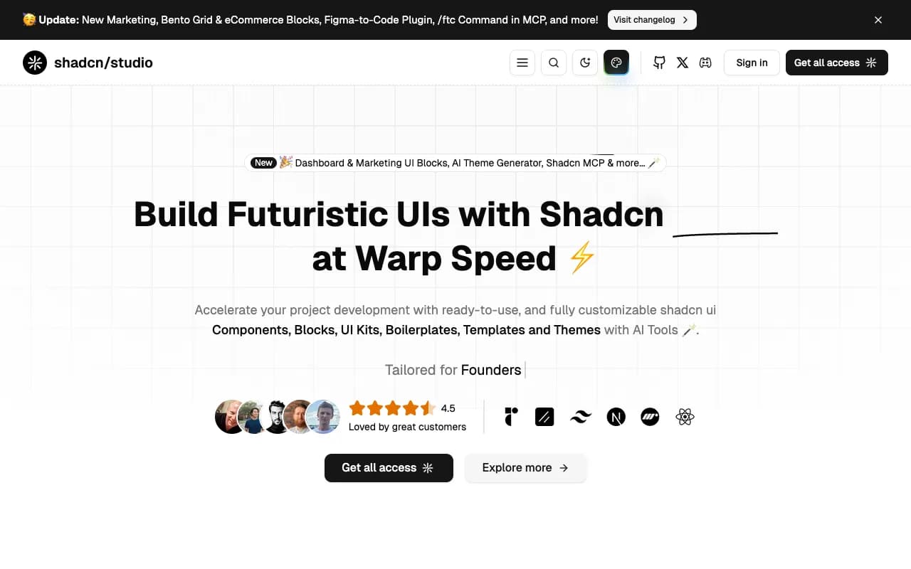 shadcn/studio - Screenshot preview