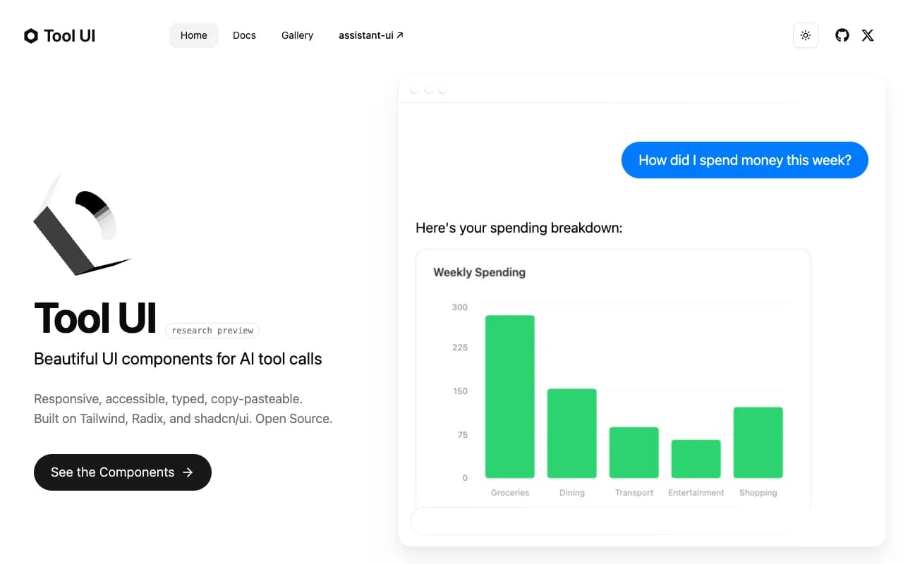 tool-ui - Screenshot preview