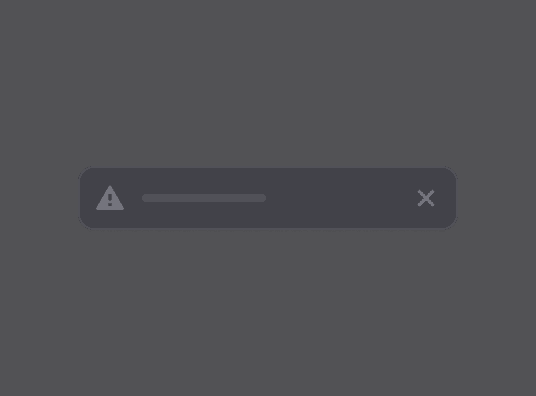 Alert component preview (dark mode)