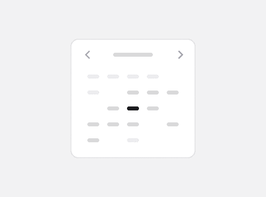 Calendar component preview