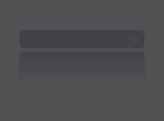 Select component preview (dark mode)
