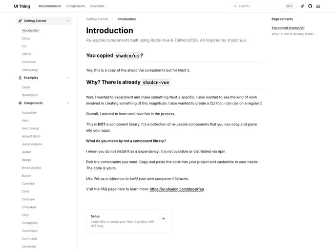 Baybreezy UI Thing template preview