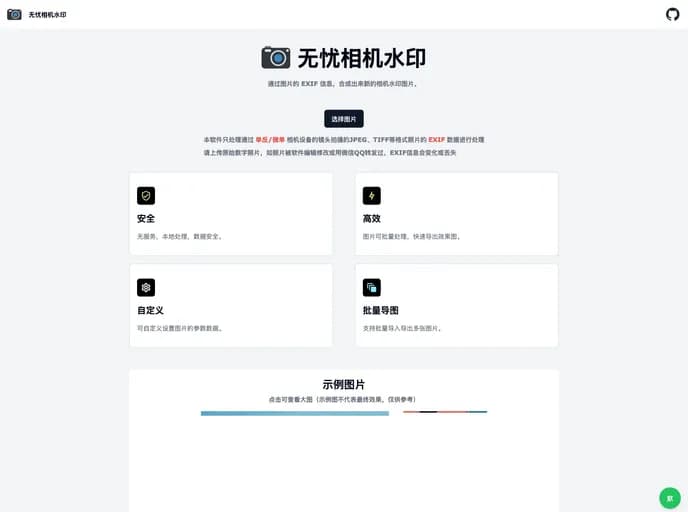 Deardreamweb Camera Watermark template preview