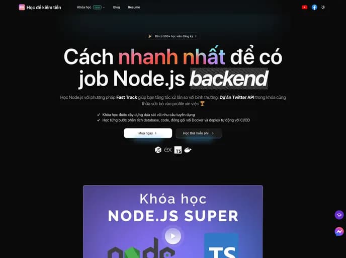 Duthanhduoc Next.js Free template preview