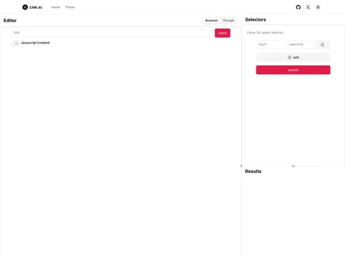 Getlinksc CSS Selector Tool template preview