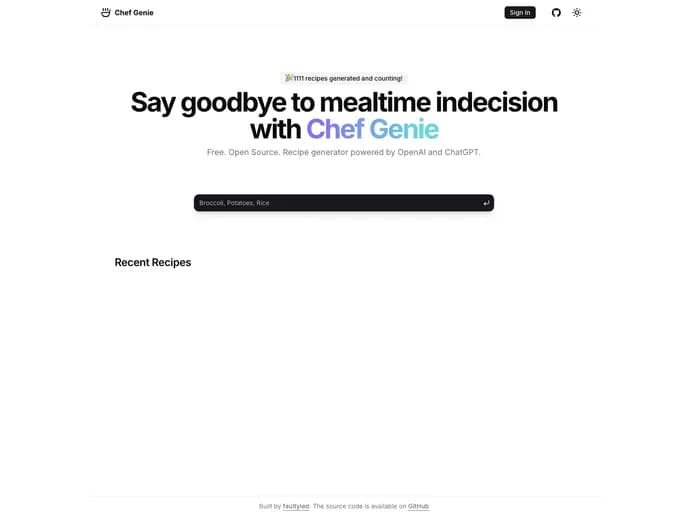 Giacomogaglione Chef Gpt template preview