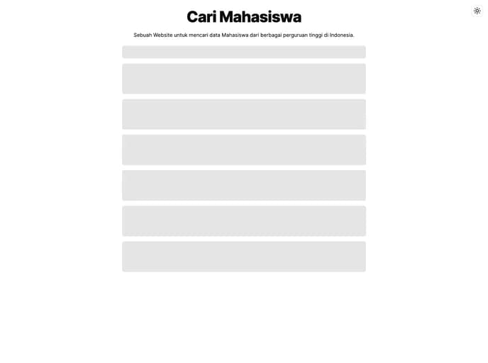 Haikelz Cari Mahasiswa template preview