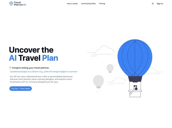 Hardikverma22 Travel Planner AI template preview