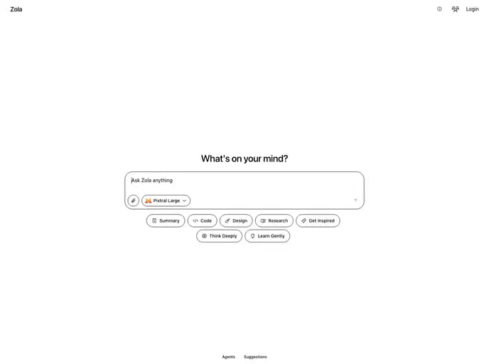 Ibelick Zola template preview