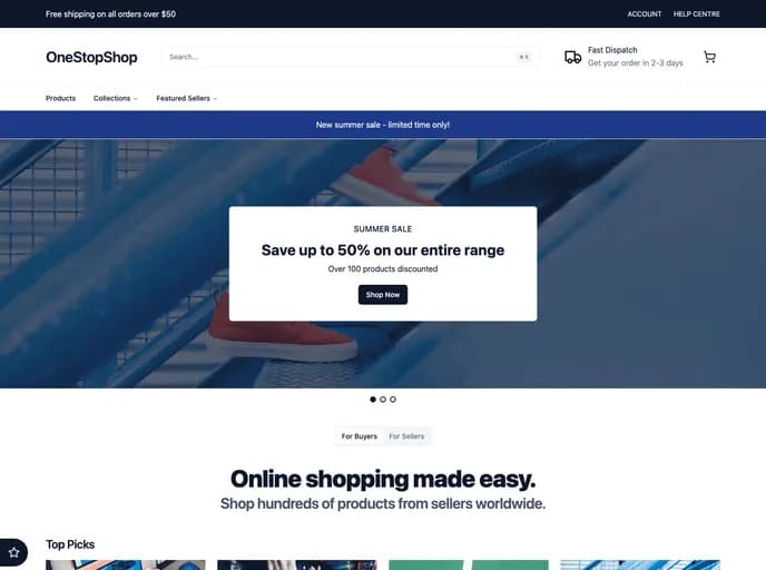 Jackblatch Onestopshop template preview