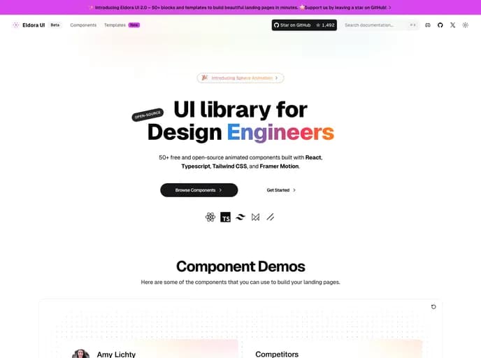 Karthikmudunuri Eldoraui template preview