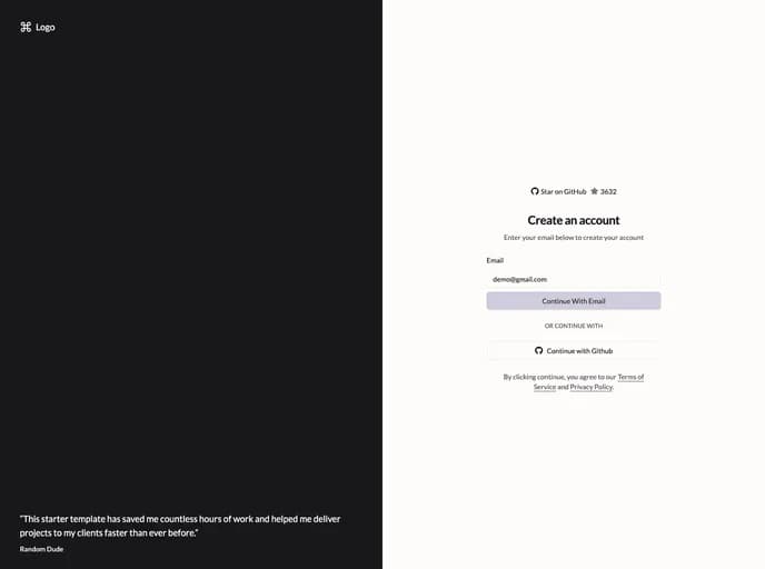 Kiranism Next Shadcn Dashboard Starter template preview