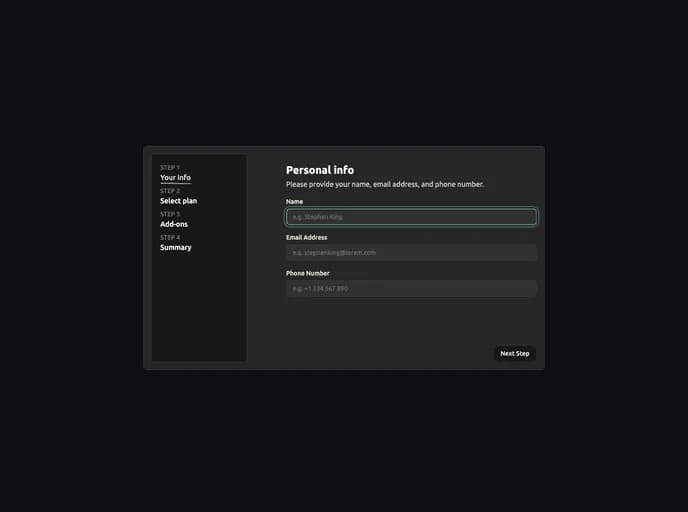 Marcosfitzsimons Multi Step Form template preview