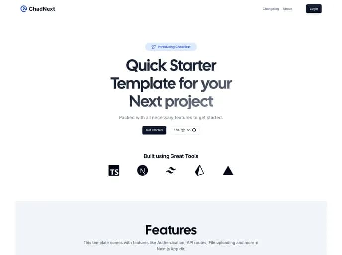Moinulmoin Chadnext template preview