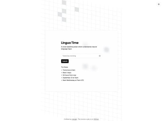 Nainglinnkhant Lingua Time template preview