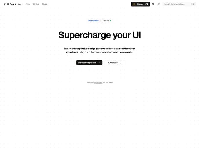 Nikhils4 UI Beats template preview