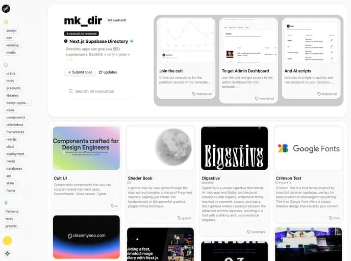 Nolly Studio Cult Directory Template template preview