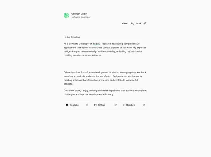 Onurhan1337 My Website template preview