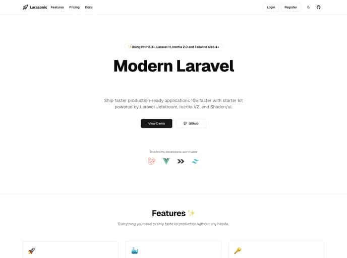 Pushpak1300 Larasonic template preview