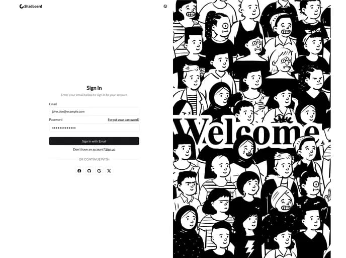 Qualiora Shadboard template preview