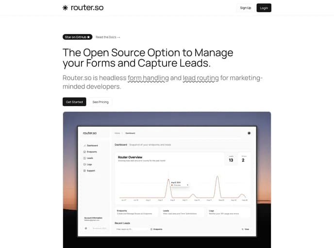 Routerso Router template preview