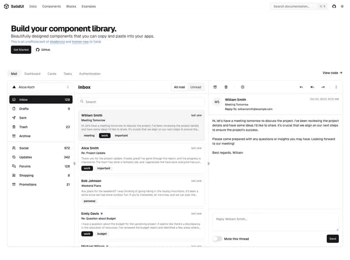Sek Consulting Solid UI template preview