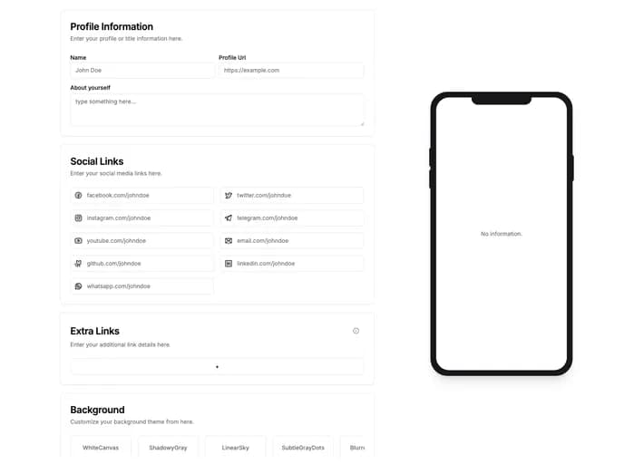 Sujjeee Linknode template preview