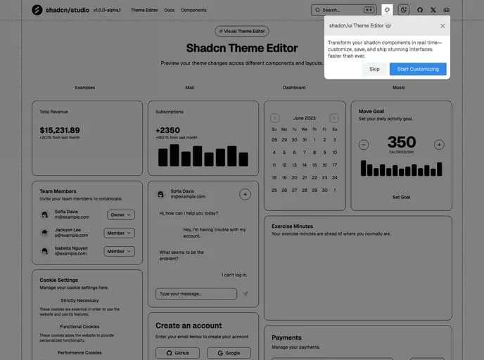 Themeselection Shadcn Studio template preview