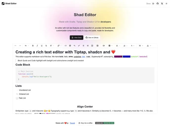 Tsuzat Shadeditor template preview