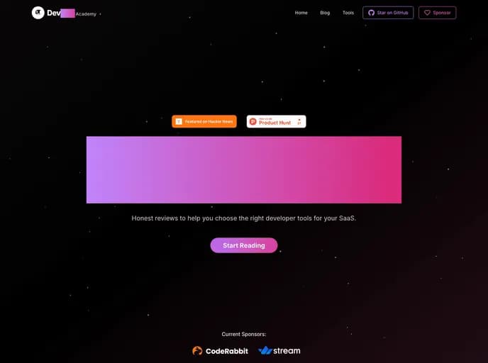 Tyaga001 Devtoolsacademy template preview