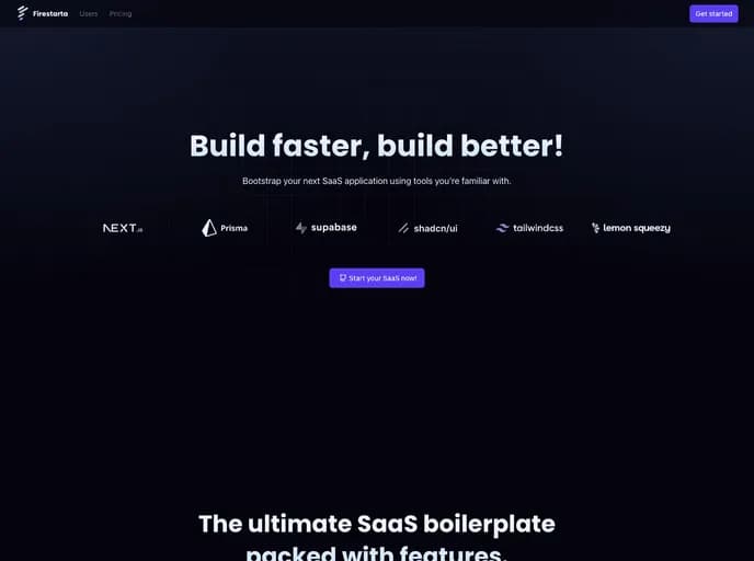 Uixmat Firestarta template preview