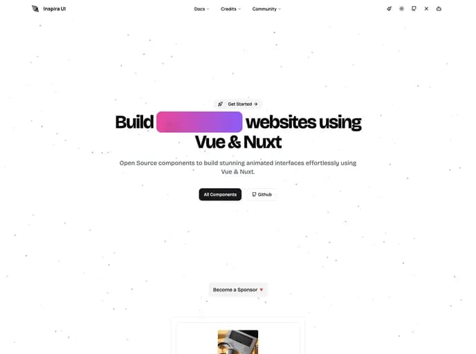 Unovue Inspira UI template preview