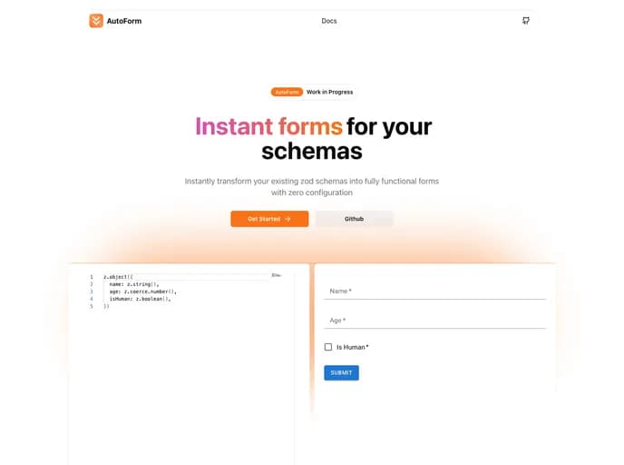 Vantezzen Autoform template preview