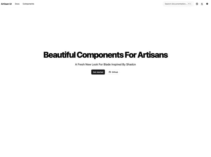 Yungifez Artisan UI template preview