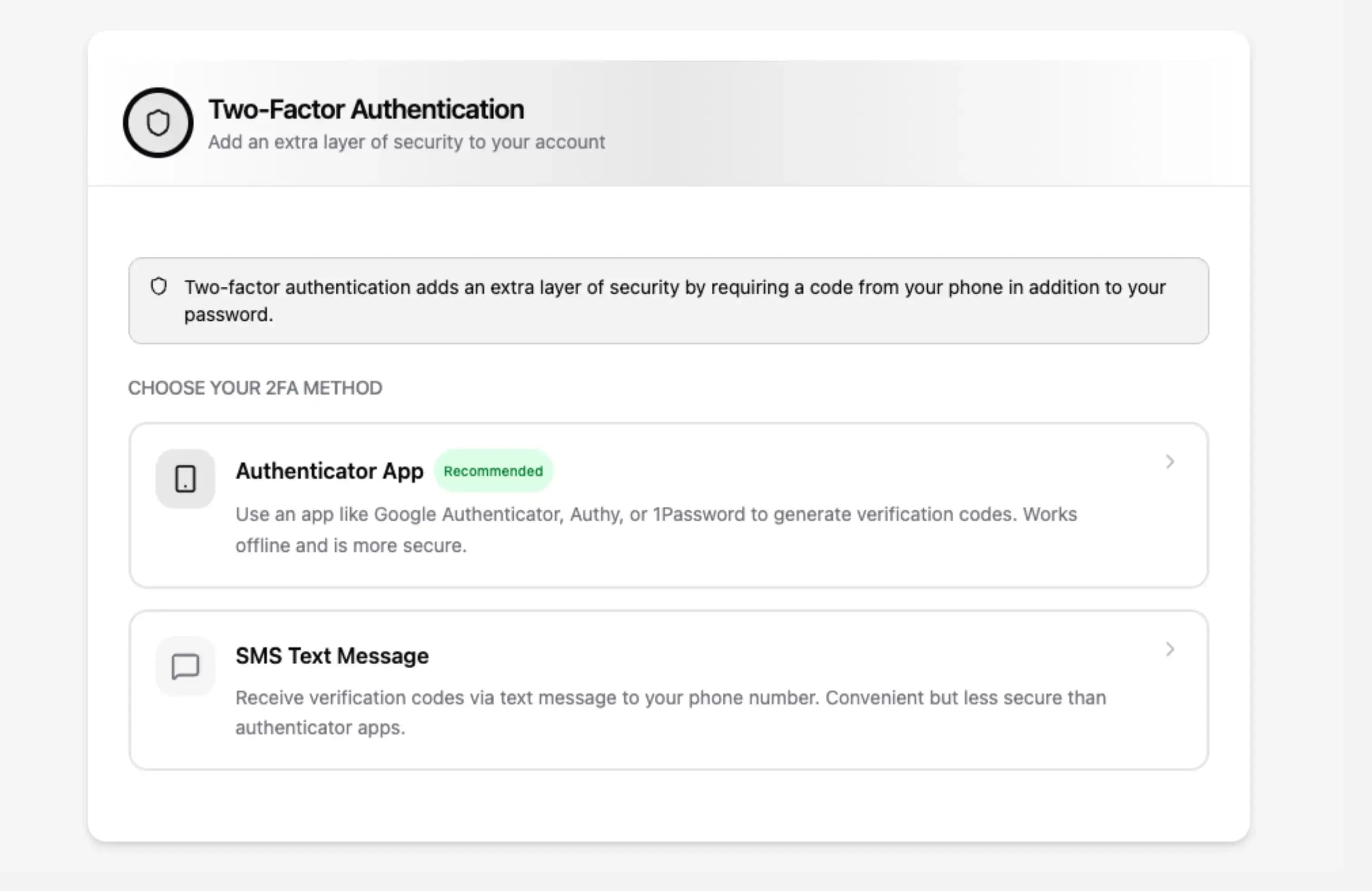 Account component preview