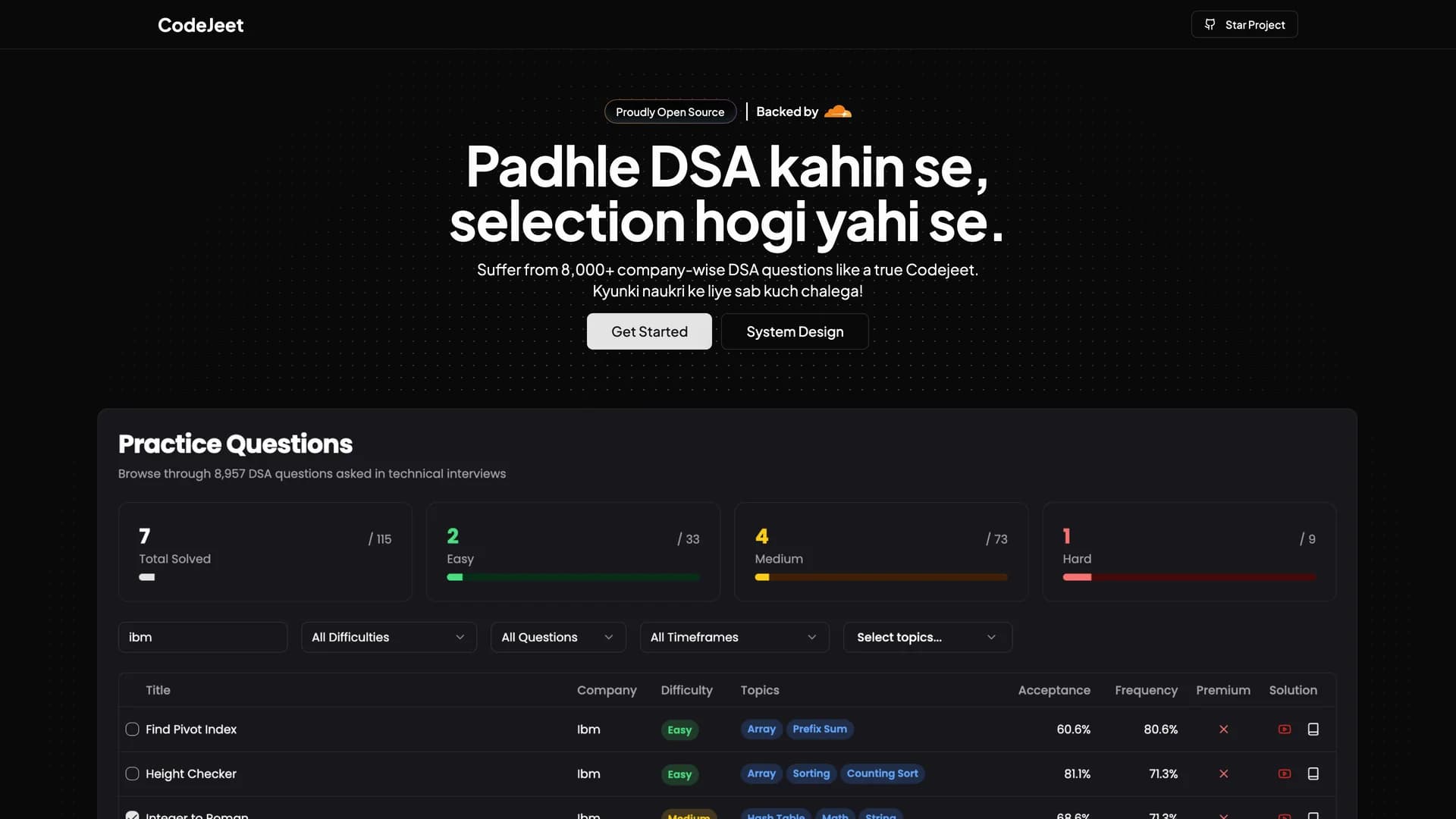 CodeJeet template preview