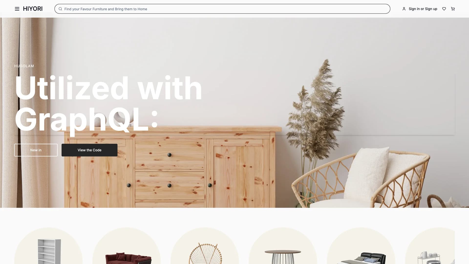 Hiyori Ecommerce Next.js Supabase template preview