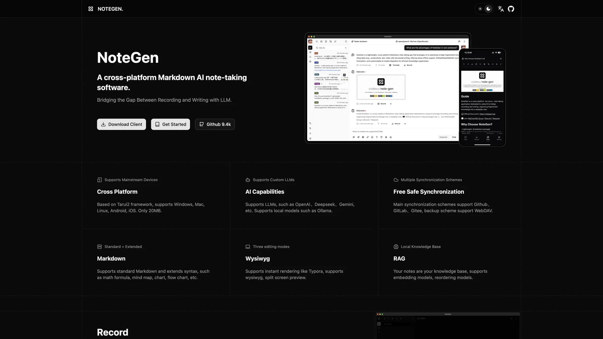Note Gen template preview