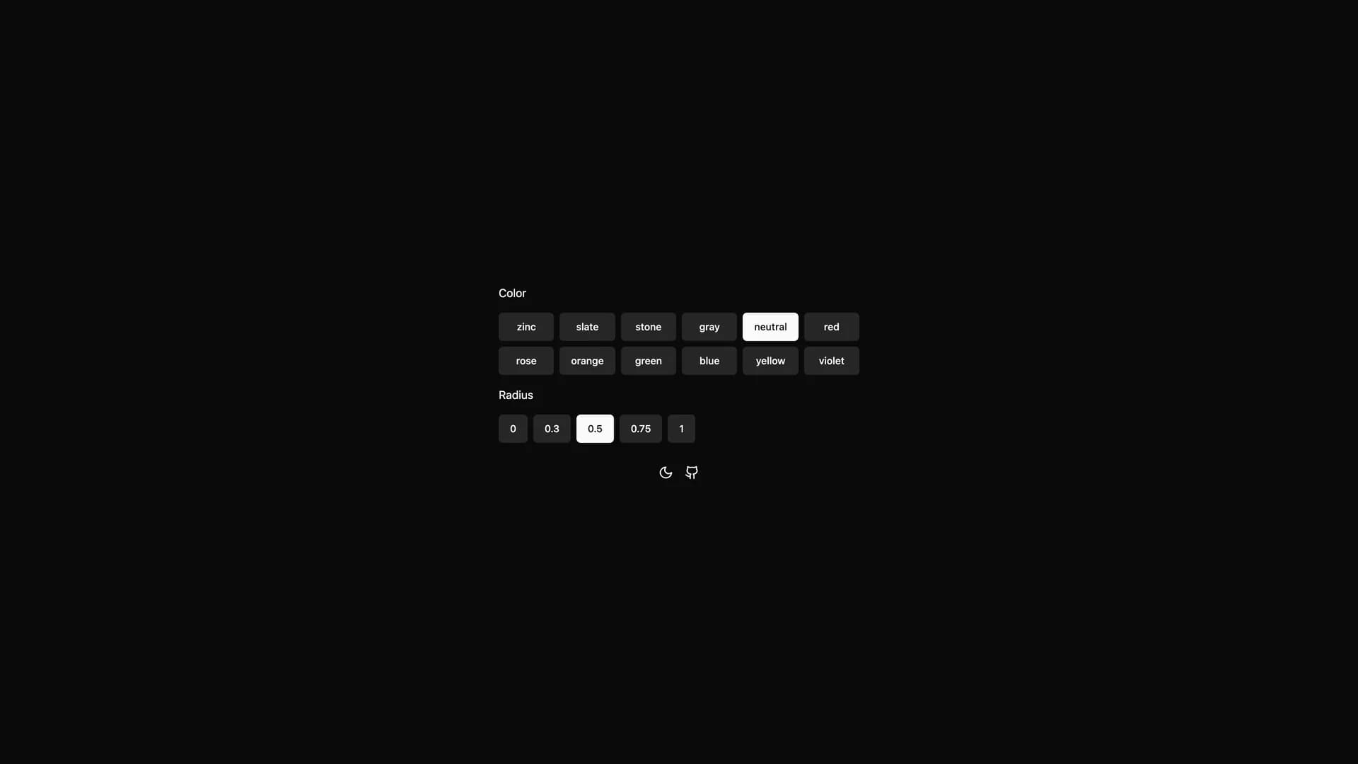 UnoCSS Preset Shadcn template preview