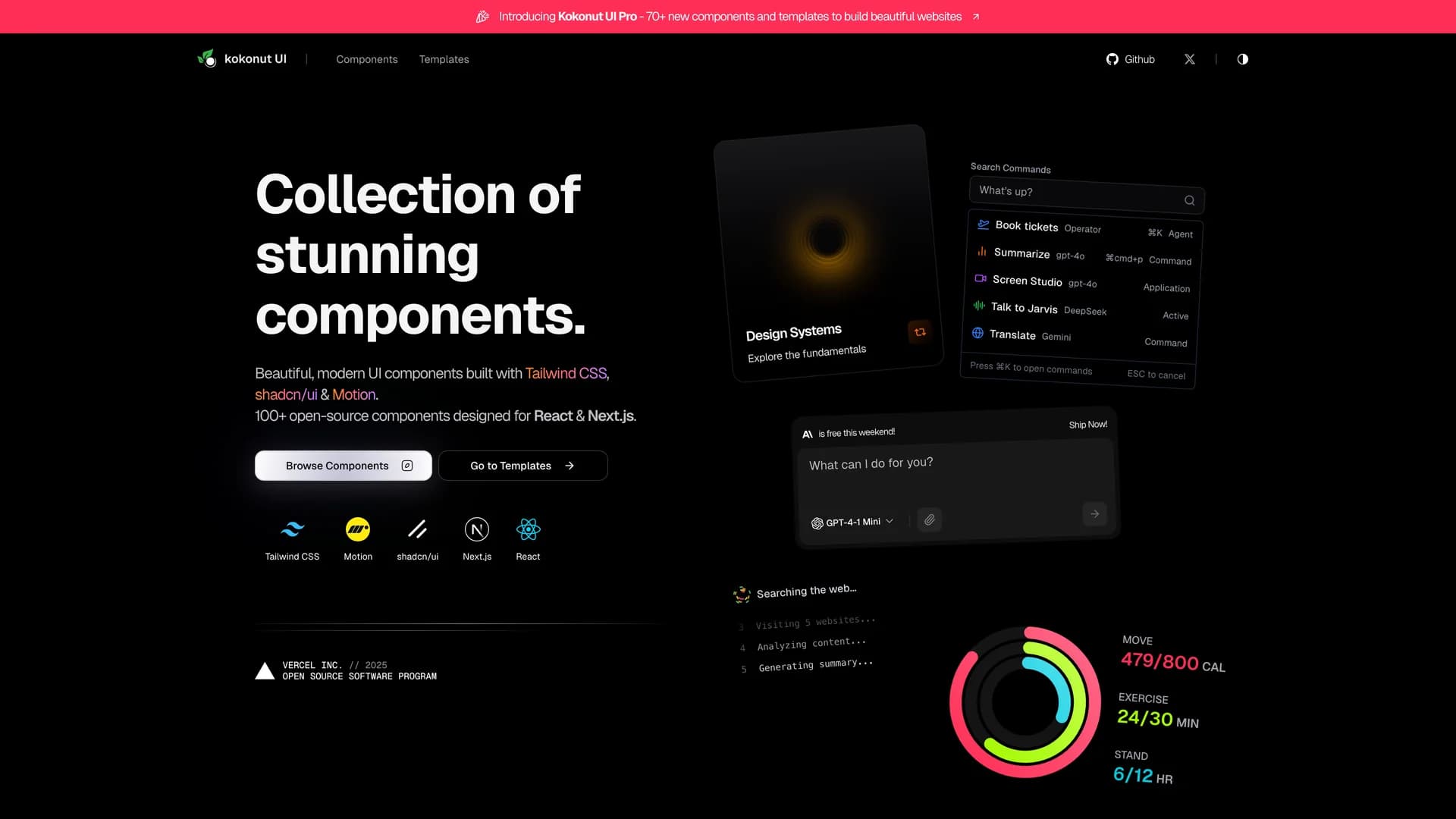 Kokonut UI template preview