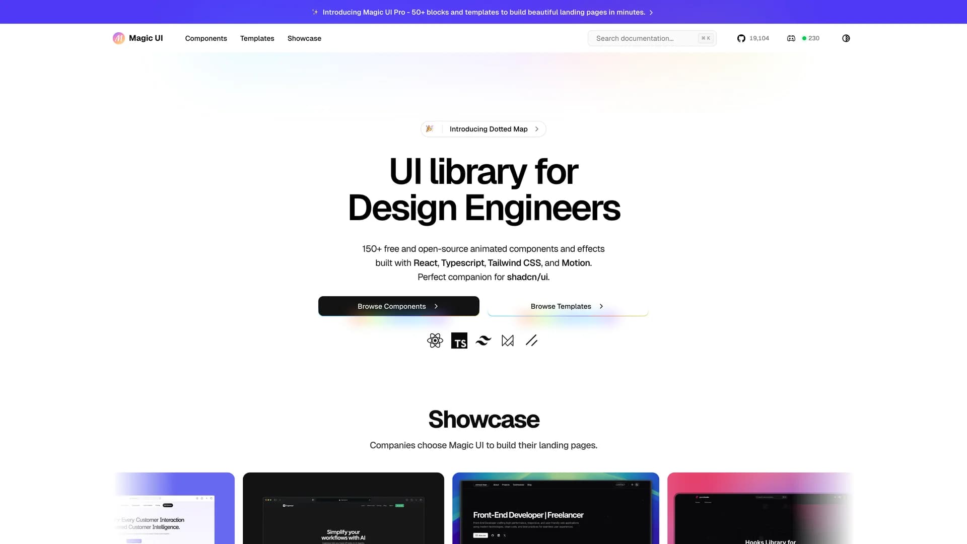 Magic UI template preview
