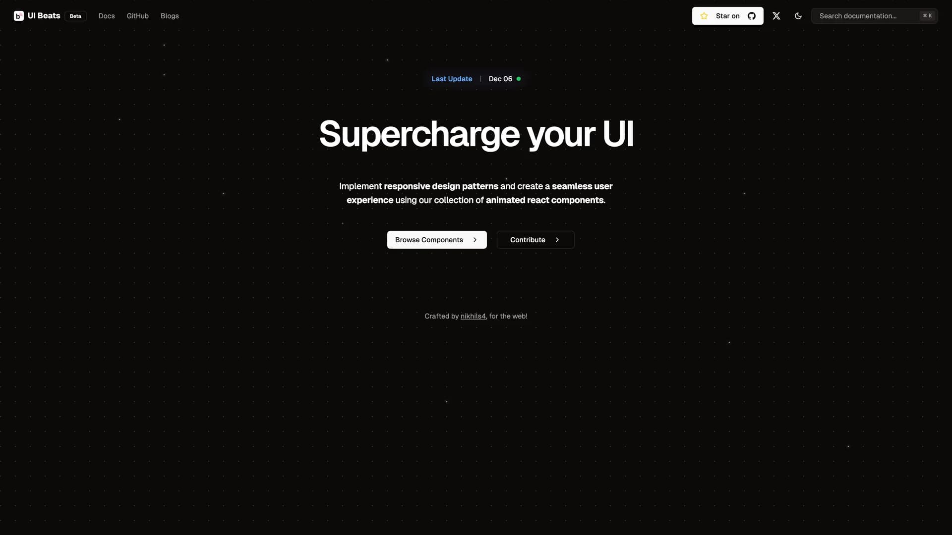 UI Beats template preview