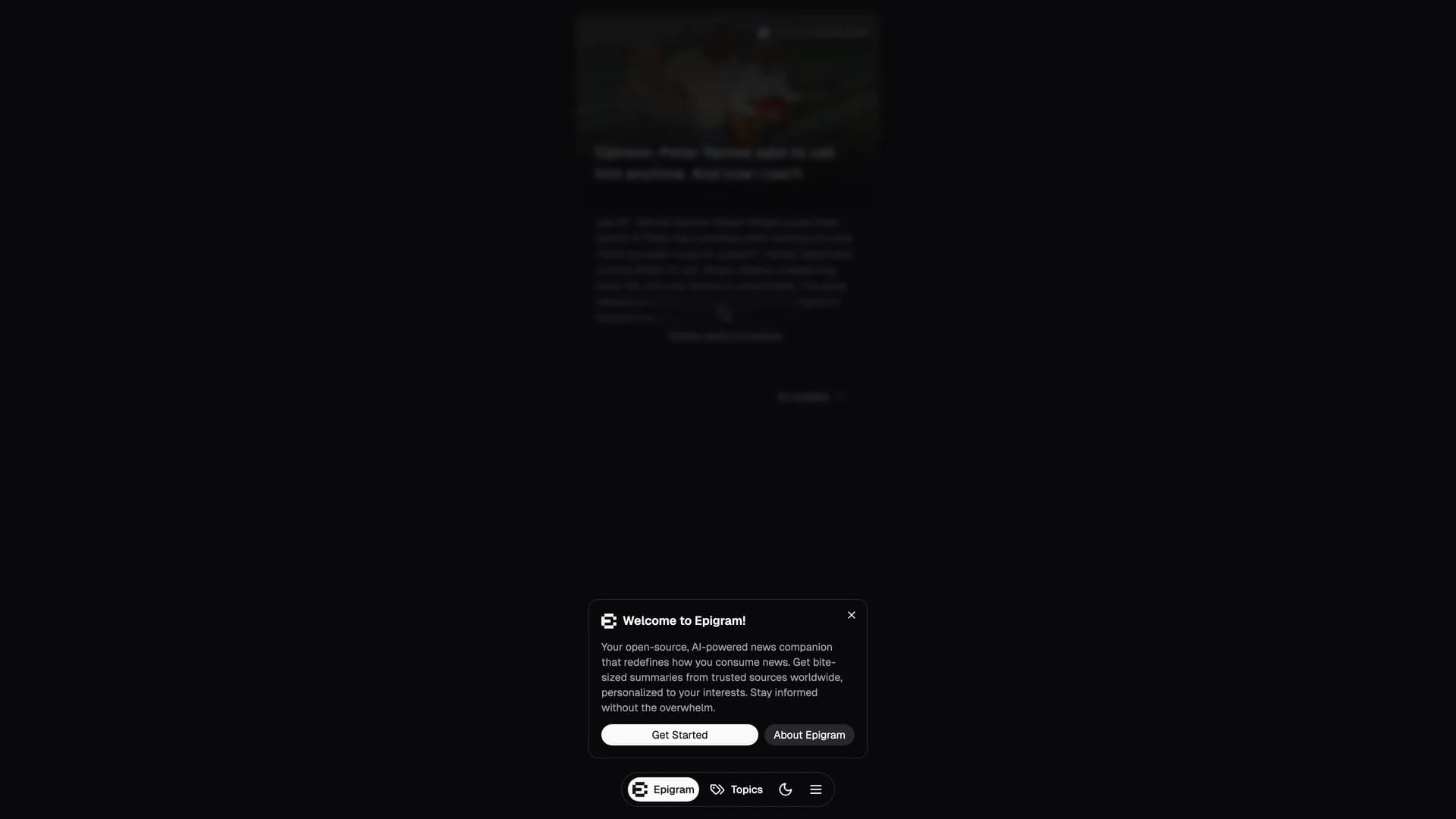 Epigram template preview