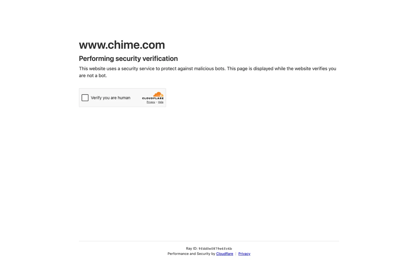 Screenshot of Chime's website at chime.com
