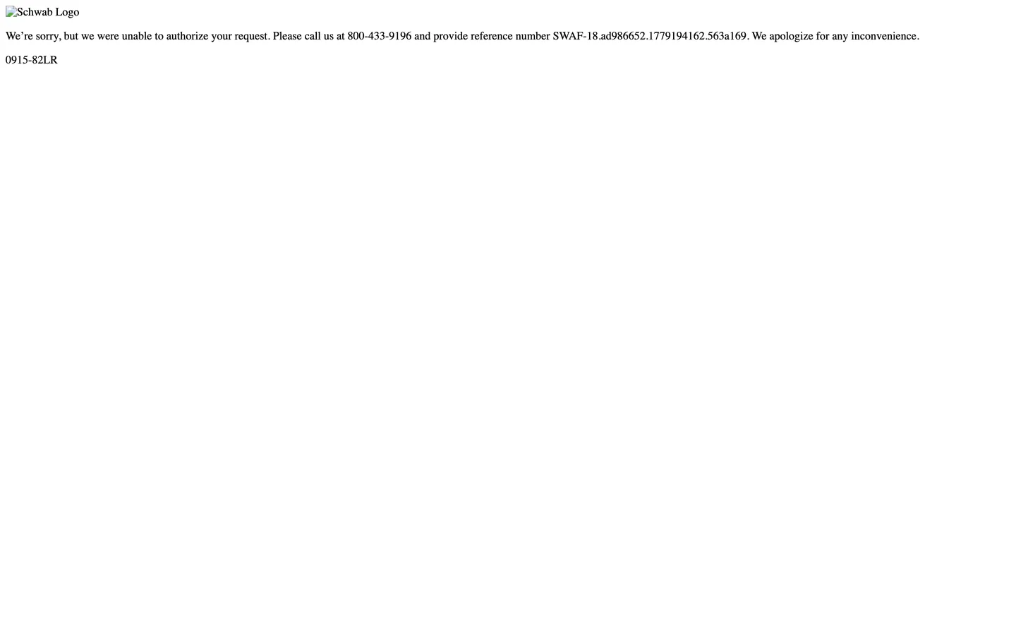 Screenshot of Charles Schwab's website at schwab.com