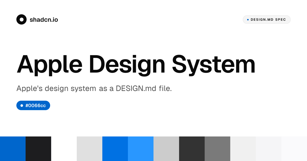 Apple Design System for React — Action Blue, SF Pro, and 24 components