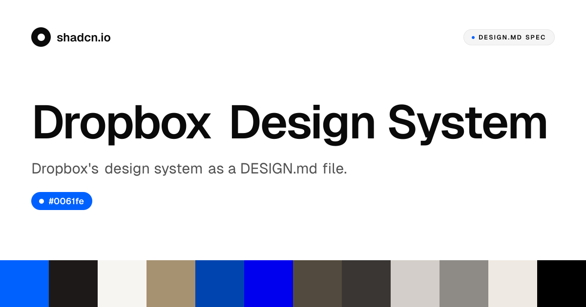 Dropbox Design System for React — Blue #0061fe, Sharp Grotesk, 17 ...