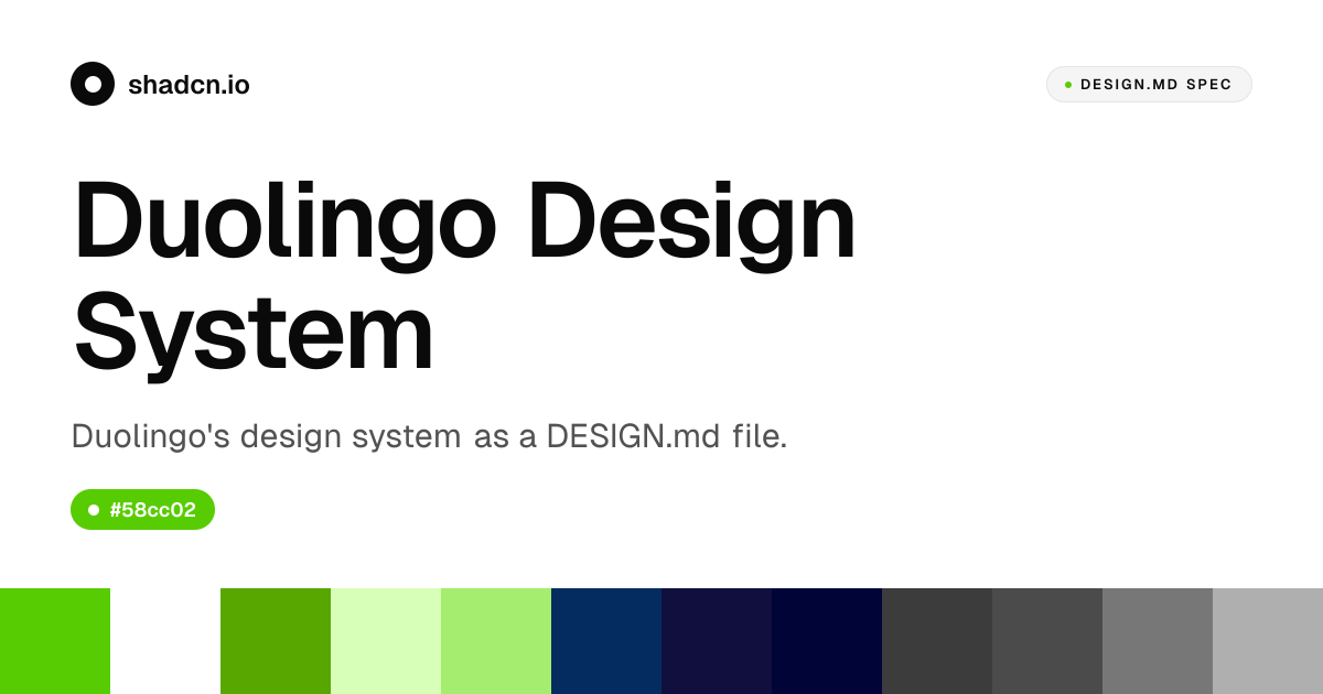 Duolingo Design System for React — Owl green #58cc02, Feather Bold, 22 ...